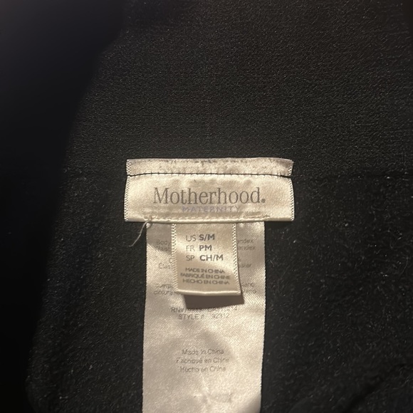 Motherhood Maternity Black Leggings Size S/M - Picture 2 of 2